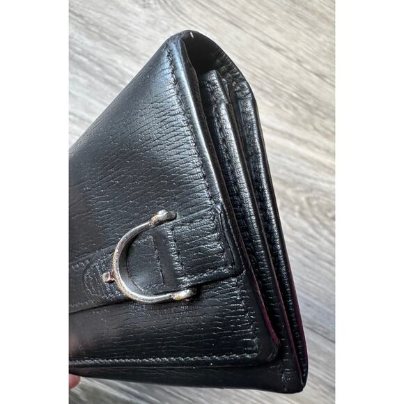 Gucci Black Long Bifold Wallet with Silver Belt Buckle - Picture 13 of 16